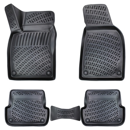 Set covorase auto cauciuc Audi A4 B6 / B7 2001-2007 forma tavita