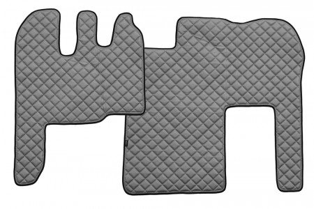 Set covorase camion, piele ecologica compatibil cu RENAULT MAGNUM 2002-2010 Gri