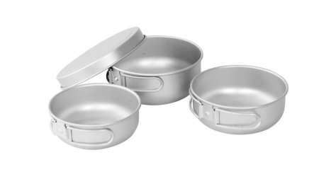 Set de oale ultrausoare, perfect pentru gatit de o singura persoana, Easy Camp Adventure Ultra Light Cook Set