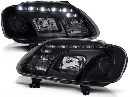 Set Faruri compatibil cu VW Touran 1T Caddy 2003-2006 Negru Daylight