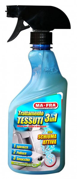 Spuma activa pentru tapiterie auto tesatura, 500ml, MAFRA Tratament 3 in 1 Tesaturi