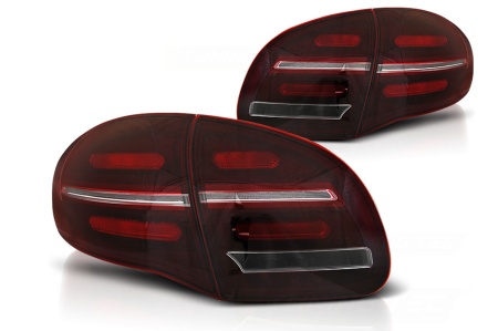 Stopuri FULL LED compatibil cu Porsche Cayenne 958 E2 92A Prefacelift 2010-2014 Rosu cu Semnal Dinamic