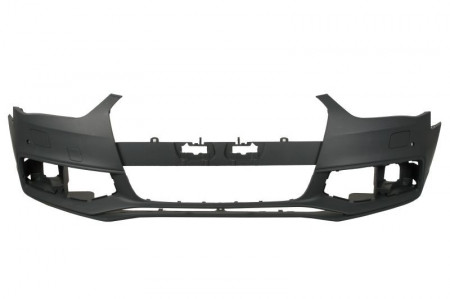 Bara auto fata compatibil cu AUDI A4 B8 2012-2015 cu gauri pentru lampa de ceata, cu gauri pentru spalator de faruri, cu gauri pentru senzorii de parcare,