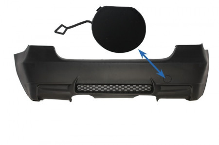 Capac carlig de remorcare bara spate compatibil cu BMW Seria 3 E90 2004-2011 M3 Look Evacuare Centrala