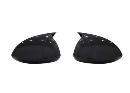 Capace oglinda compatibile cu Opel Corsa D E 2006-2019 Negru lucios Batman Style