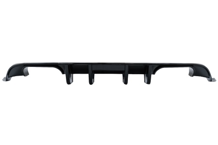 Difuzor Bara Spate compatibil cu VW Golf 7.5 VII Facelift 2017-2019 R Look Negru Lucios