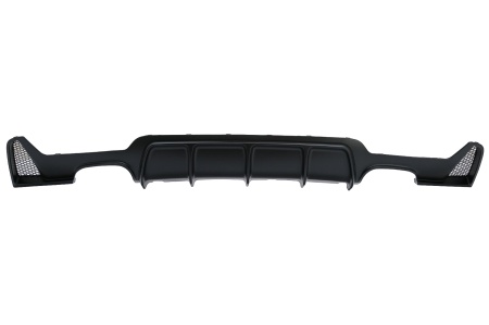 Difuzor Bara Spate Evacuare Dubla compatibil cu BMW Seria 4 F32 F33 F36 2013-2019 Negru