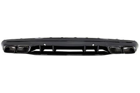 Difuzor cu Ornamente de evacuare compatibil cu Mercedes C-Class W205 S205 2014-2020 C63S Design pentru bara AMG Sport Line