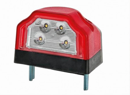 Lampa numar inmatriculare, 96x64, 4 LED-uri, rosie FT-031-A Fristom