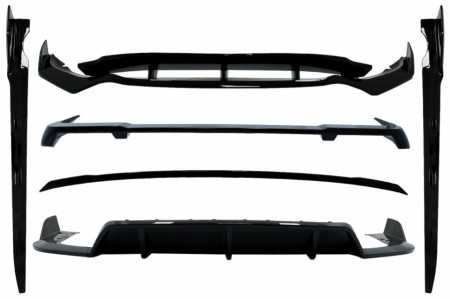 Pachet Exterior Aero compatibil cu BMW X5 G05 2018-> M-Tech Black Knight Design Negru Lucios