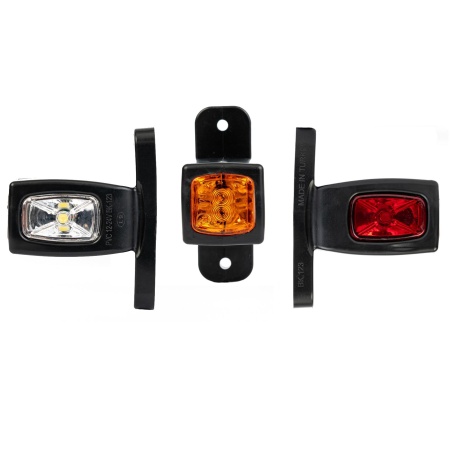 Set 2 Lampi de gabarit LED, Neon Efect, 12V - 24V, Rosu, Portucaliu, Alb, 100mm х 79mm