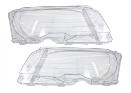 Set 2 sticle faruri pentru BMW Seria 3 E46 Coupe / Cabrio Non Facelift (1998 - 2003)