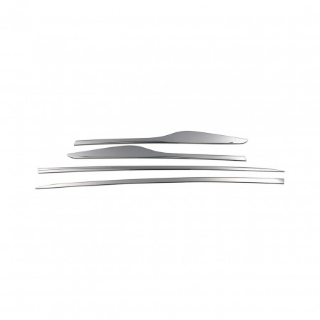 Set 4 ornamente inox bandouri laterale RENAULT CLIO IV 2012-2019