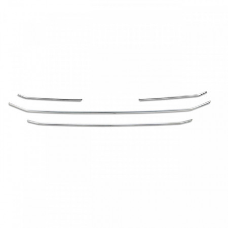 Set 4 ornamente inox grila centrala compatibil FORD CUSTOM, TRANSIT CUSTOM 2018->