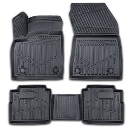 Set covorase auto cauciuc Nissan X-Trail E-Power 2021->, forma tavita 3D