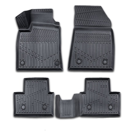 Set covorase auto cauciuc Renault Clio V 2020->, forma tavita 3D