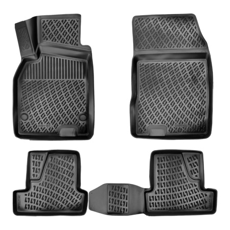 Set covorase auto cauciuc Renault Megane III hatchback 2008-2015, forma tavita
