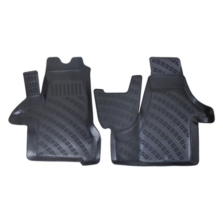 Set covorase auto cauciuc VW T5, T6, T7 Transporter, Caravelle, Multivan 2003-> forma tavita