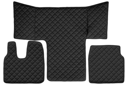 Set covorase camion, piele ecologica compatibil cu MAN TGL / TGM / TGS 2016-2022 cabina L, cabina XL Negru
