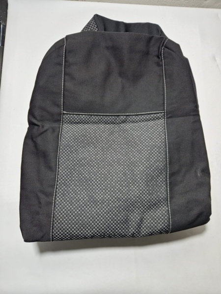Set huse auto pentru scaune pentru VW TIGUAN 1 2008-2011, material textil, negru cu gri, Lichidare stoc!