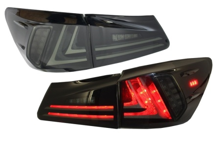 Stopuri Full LED compatibil cu LEXUS IS XE20 2006-2012 Light Bar Facelift New XE30 Design Fumuriu