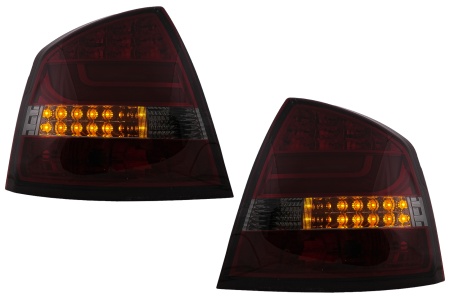 Stopuri LED Bar compatibil cu Skoda Octavia II 2004-2012 Rosu Fumuriu