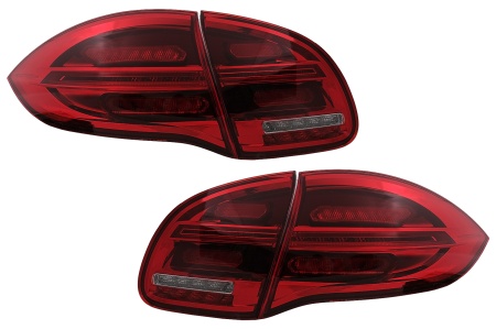 Stopuri LED compatibil cu Porsche Cayenne 958 E2 92A Prefacelift 2010-2015 Rosu