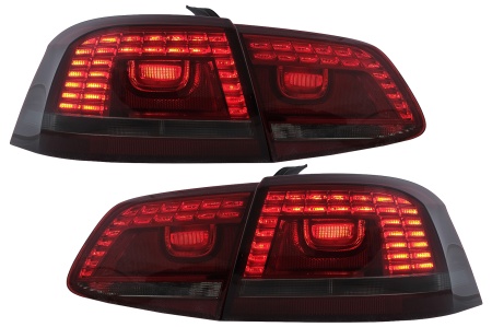 Stopuri LED compatibil cu VW Passat 3C B7 Sedan 2010-2014 Rosu Fumuriu