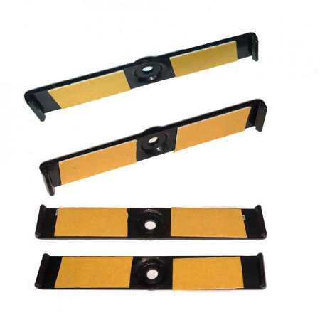 Suport numar inmatriculare auto plastic negru, super slim Plastic