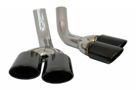 Tobe Ornamente Evacuare compatibil cu Mercedes G-Class W463 G500 G55 G63 G65 1998-> Negru