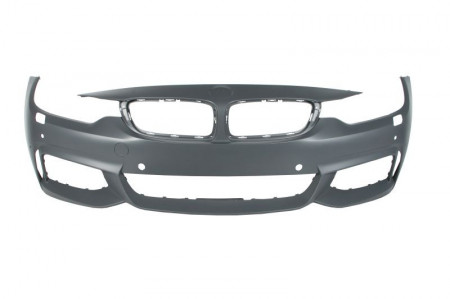 Bara auto fata compatibil cu BMW Seria 4 F32 F33 2013-2020, M-Paket, cu gauri pentru spalator de faruri, cu gauri pentru senzorii de parcare, cu gaura pentru camera