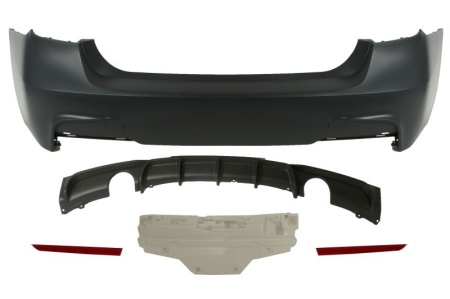 Bara Spate compatibil cu BMW Seria 3 F30 2011-2017, M-Tehnik Design, cu evacuare simpla stanga dreapta