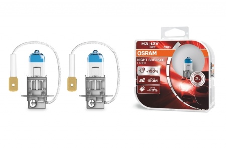 Becuri Auto Halogen compatibil cu far Osram Night Breaker Laser H3 12V 55W