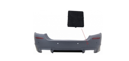Capac Carlig Tractare Bara Spate compatibil cu BMW Seria 5 F10 F11 2011-2017 M5 Design