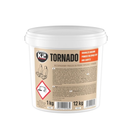Detergent universal praf, pentru tapiterie auto, covoare, K2 TORNADO 1 kg