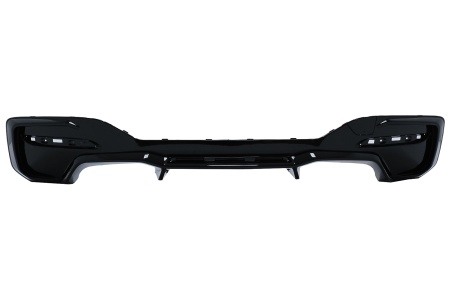 Difuzor Bara Spate Evacuare Dubla compatibil cu BMW Seria 1 F20 F21 LCI 2015-2019 M2 Design Negru Lucios