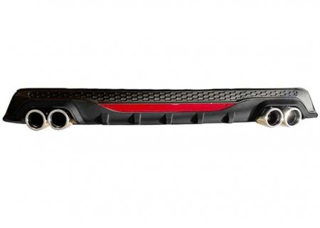 Difuzor bara spate universal , AMG B Design, negru mat / lucios cu catadioptru reflectorizant