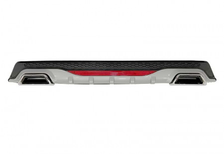Difuzor bara spate universal , ELITE PLUS B Design, negru mat / gri si catadioptru reflectorizant