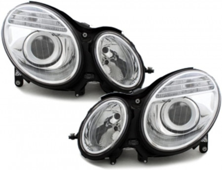 Faruri compatibil cu Mercedes E-Class W211 (03.2002-04.2006) XENON Crom