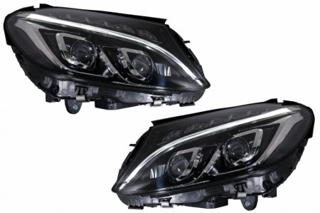 Faruri Full LED compatibil cu Mercedes Benz C-Class W205 / S205 / A205 / C205 (2014-2018)