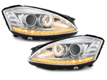 Faruri LED compatibil cu MERCEDES W221 S-Class (2005-2009) HID XENON Facelift Look