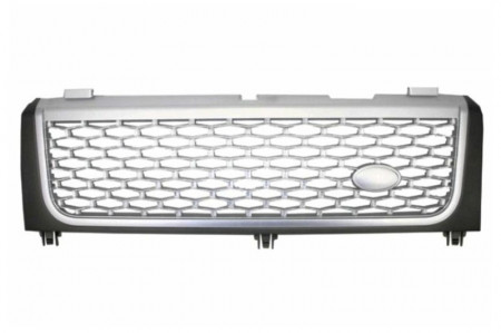 Grila Centrala compatibil cu Land Range Rover Vogue III L322 (2002-2005) Grey-Silver Autobiography Supercharged Edition