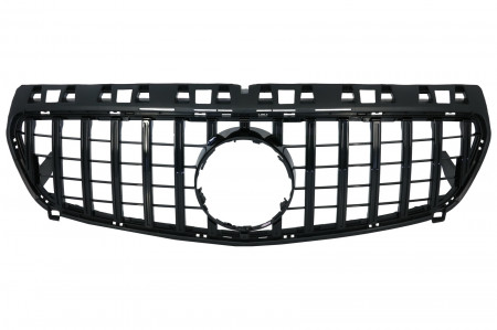 Grila Centrala compatibil cu Mercedes A-Class W176 2012-2015 GT-R Panamericana Design Negru