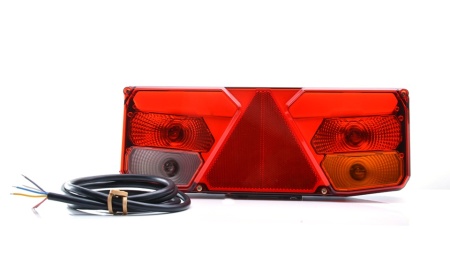 Lampa stop spate dreapta, pozitie LED neon, 6 functii, 12/24V, cu cabluri, WAS