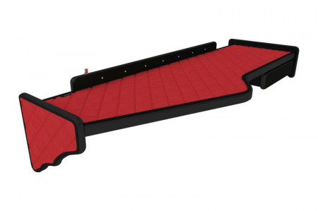Masa bord camion cu led compatibil cu Scania R 2011-2016, Piele ecologica rosu
