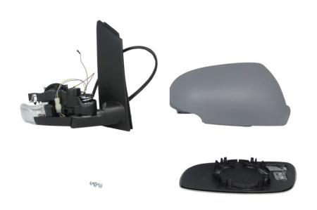 Oglinda retovizoare completa, (electric, convexa, incalzita, captuseala) parte montare DREAPTA compatibil cu VW TOURAN 2003-2010