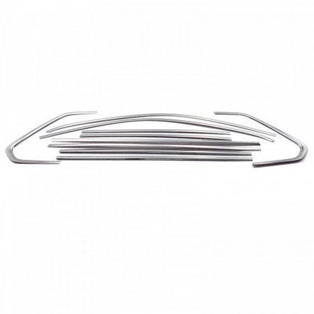 Set 10 Ornamente inox chedere si rame geamuri VW Tiguan II 2016->