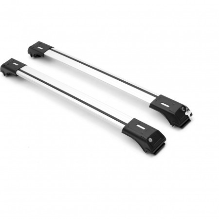 Set 2 bare portbagaj transversale compatibil DACIA DUSTER 2014-2017, Culoare argintiu