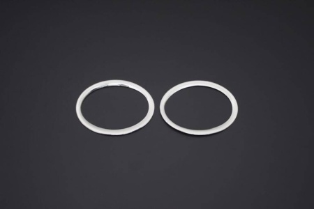 Set 2 ornamente inox proiectoare Nissan Qashqai, Qashqai +2 2007-2010