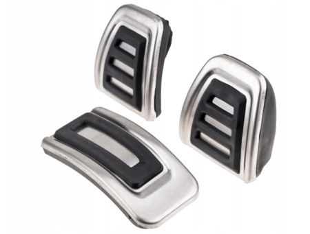 Set 3 ornamente pedale sport compatibil VW T5 2003-2014,T6 2015-2021 cutie manuala